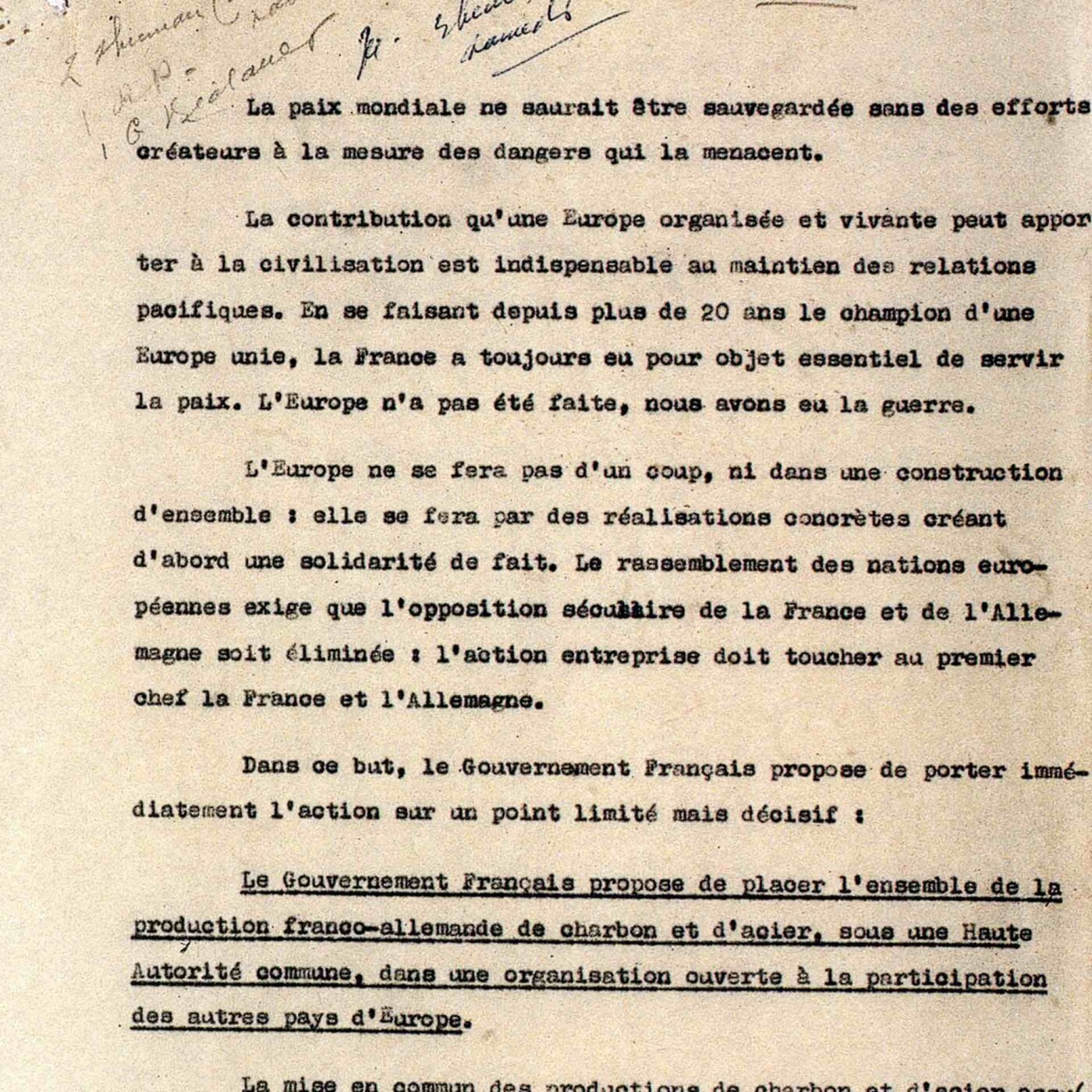 The Schuman Declaration
